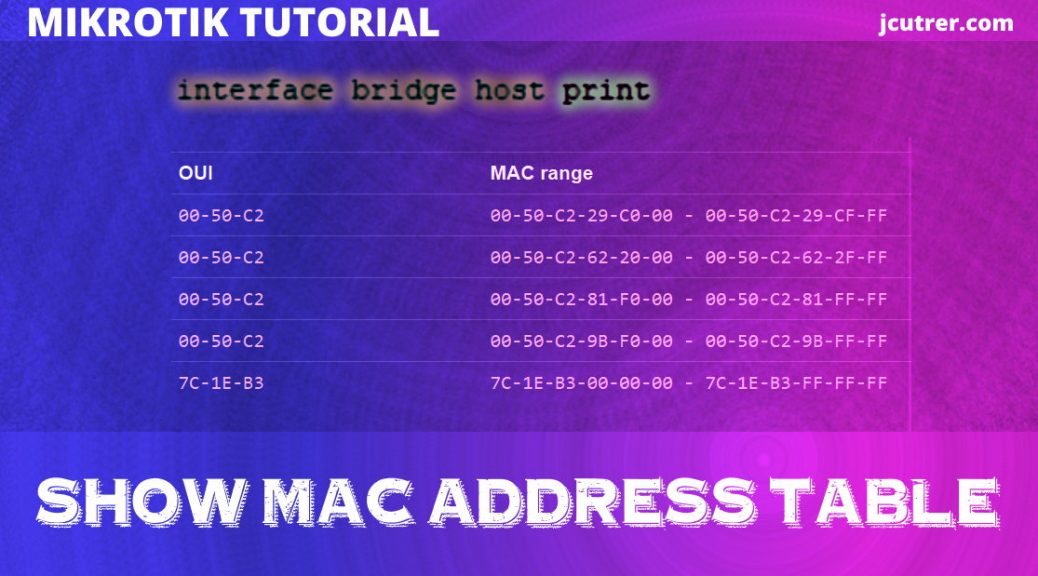 find the mac adress for my edge max router